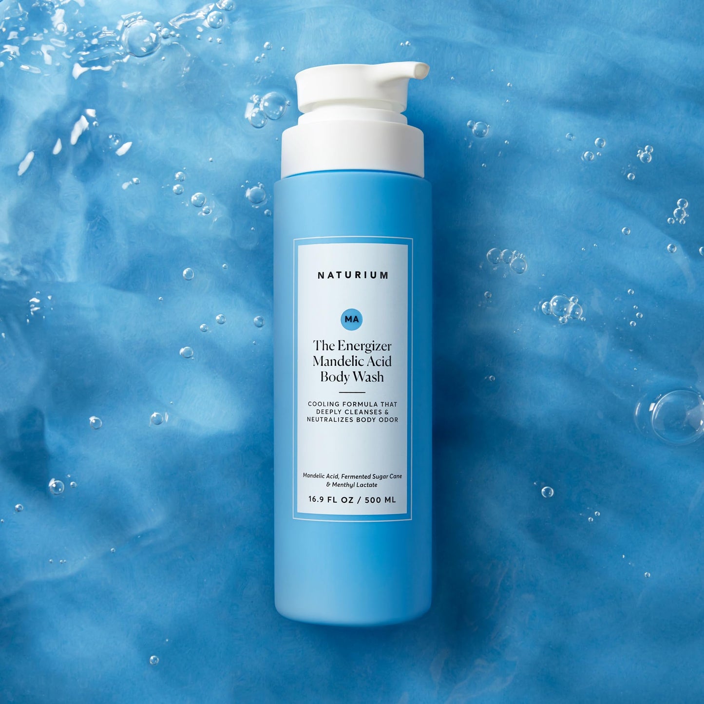 Naturium The Smoother Glycolic Acid Exfoliating Body Wash, Soft & Smoothing Cleanser | 16.9 FL OZ / 500 ML