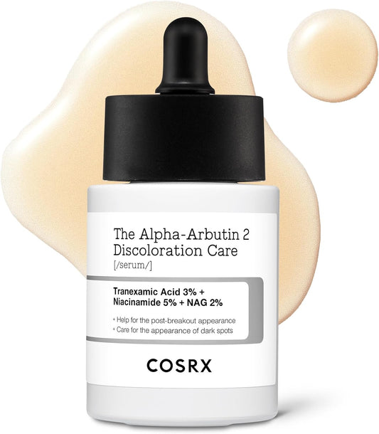 COSRX Alpha-Arbutin 2% Discoloration Serum with Tranexamic Acid 3% Anti-pigmentation Serum for Face with Niacinamide, Blemish Control, Dark Spot Corrector for Even Skin Tone Korean Skincare 50ml