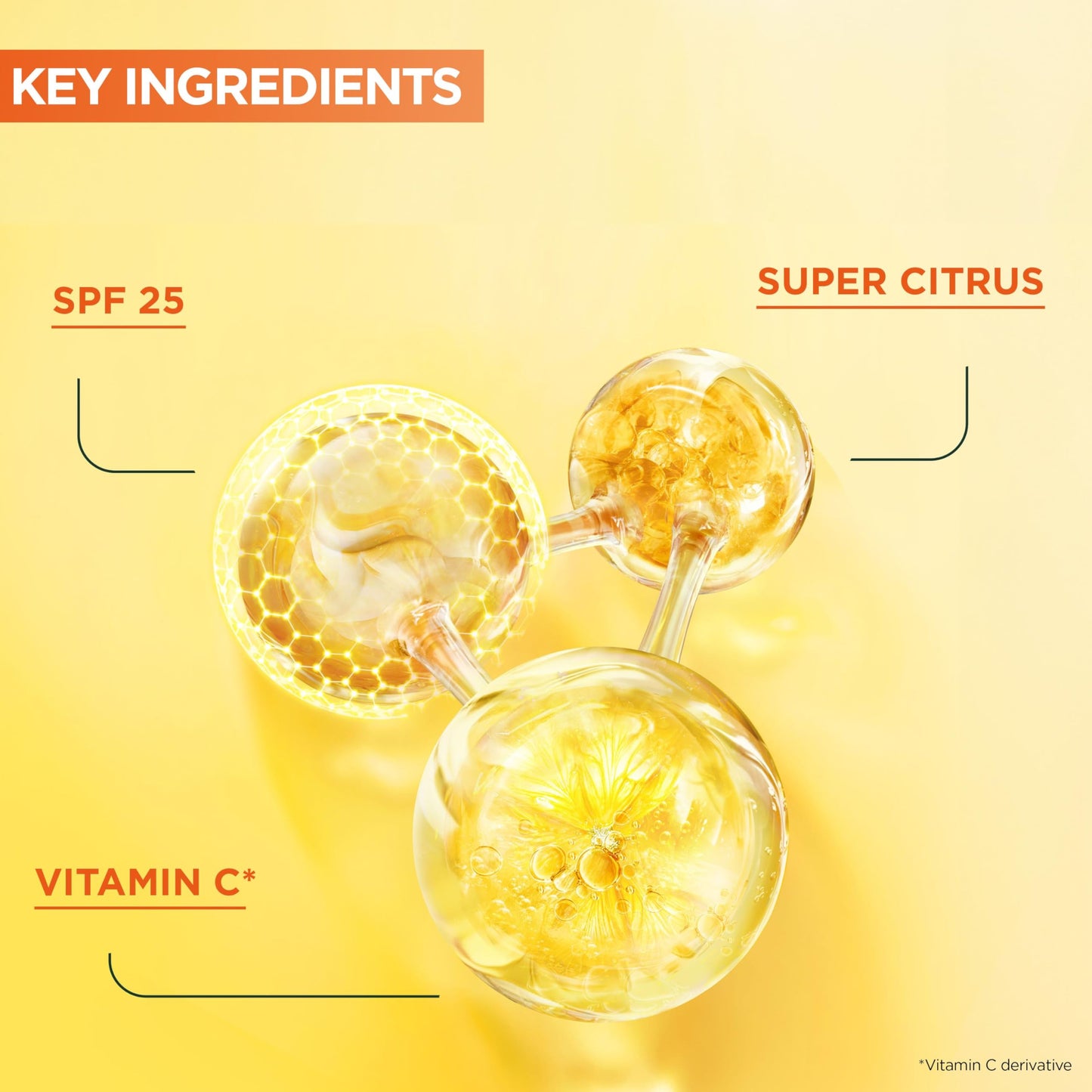 Garnier Vitamin C Serum for Face, Brightening Serum with 4% [Vitamin C + Niacinamide + Salicylic Acid], Dark Spot Reducer & Evens Skin Tone, Suitable for Sensitive Skin, 30ml