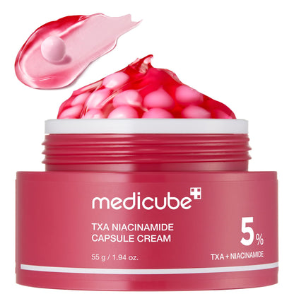 medicube Deep Vitamin C Golden Capsule Face Moisturiser - Liposome Capsules For Wrinkles, Skin Radiance - Transparent Gel for Glow Hydration - Korean Skin Care 1.94 oz