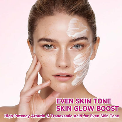 2 Pcs Arbutin 7% + Tranexamic Acid 4% Cream,Moisturiser Arbutin Cream,Dark Spot Remover for Face Uneven Skin Tone