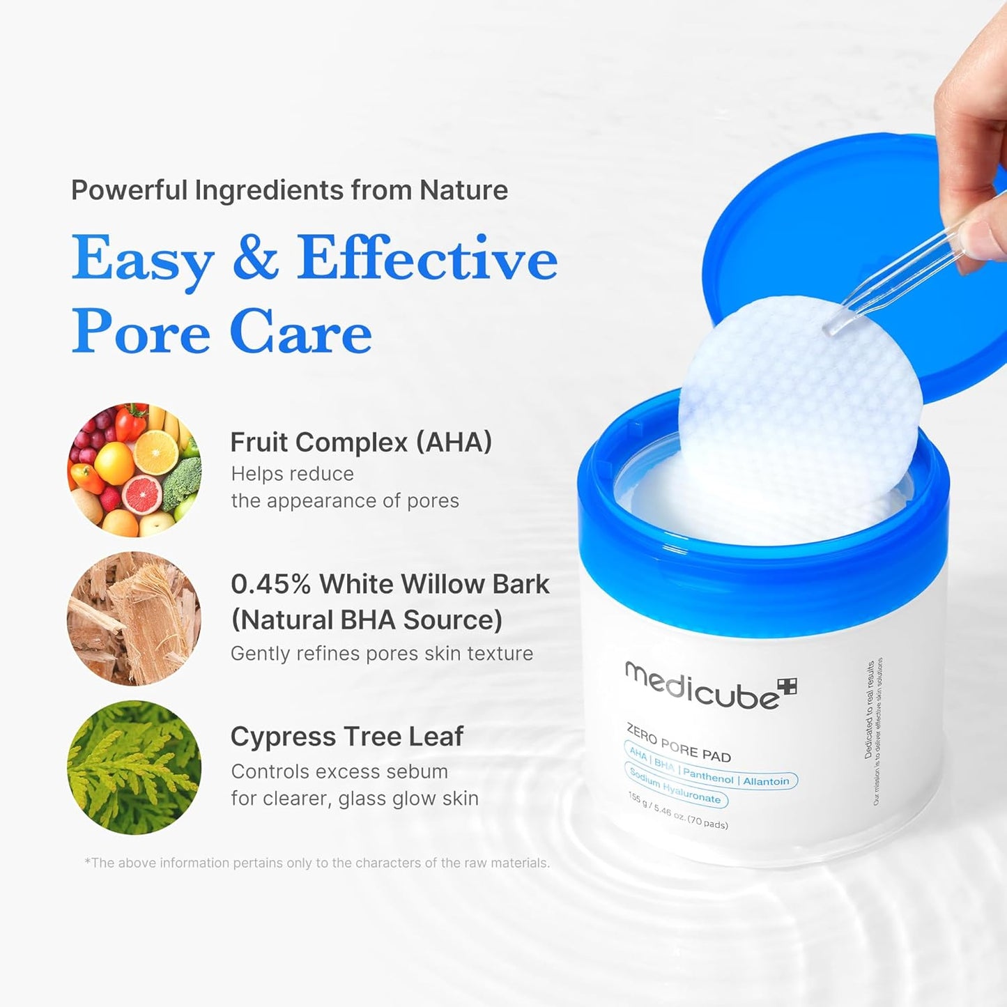 medicube Intensive Pore Care Duo: medicube Zero Pore Pads 2.0 and Zero Exosome Shot 7,500 PPM Spicule Facial Serum