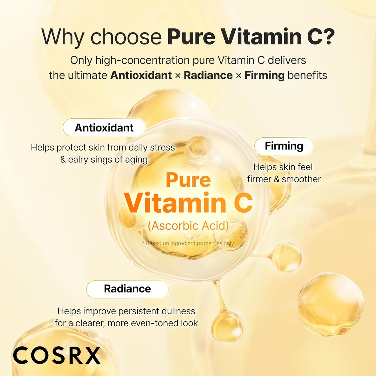 COSRX Advanced Pure Vitamin C 23 Serum 20 ml (Renewal Edition) Korean Vitamin C Serum with Vitamin E & Glutathione for Fine Lines, Uneven Skin Tone & Dull Skin, Korean Skin Care