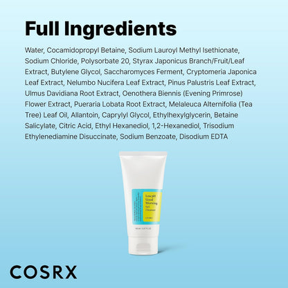 COSRX Low pH Good Morning Gel Cleanser, 5.07 fl.oz / 150ml | Mild Face Cleanser | Korean Skin Care for Acne Prone Skin, PH Balancing, Anti Acne, Breakouts Treatment