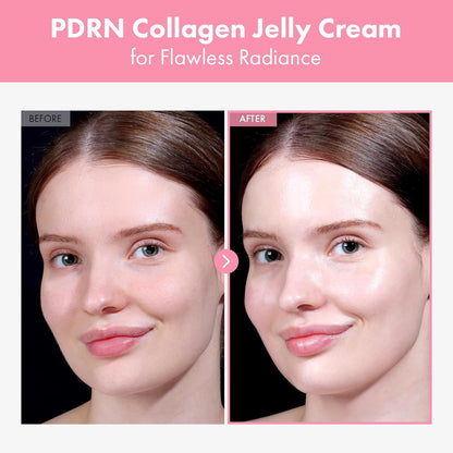 TOSOWOONG PDRN Collagen Jelly Cream with 5,000ppm Salmon DNA PDRN, Niacinamide & Hydrolyzed Collagen, Hydrating & Radiance Boosting Korean Skincare, 50ml, 1.69 fl.oz.