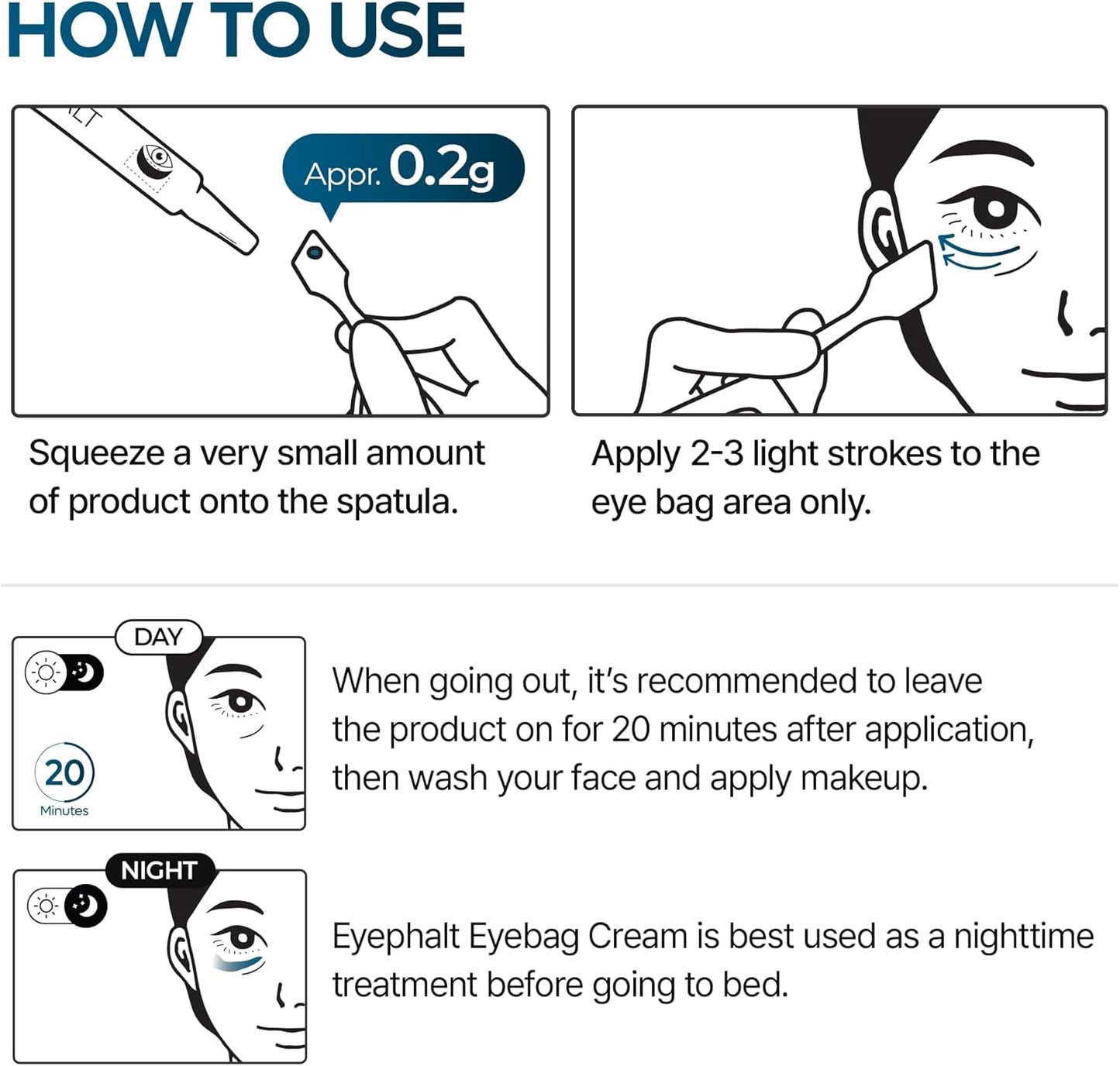 Dr.Melaxin Eyephalt Eye Cream (10g / 0.35 oz) – Under Eye Cream for Eye Bags & Puffiness, Firming & Lifting Eye Treatment for Dark Circles & Wrinkles, EGF K-Beauty