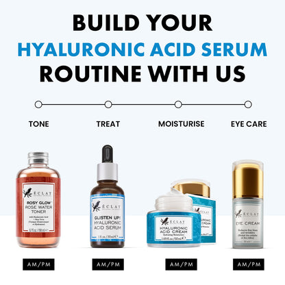 Eclat Skincare Glow Up Vitamin C Serum - Vitamin C Serum for Face with Hyaluronic Acid, Ferulic Acid & Vit E - Skin Brightening Face Care - Anti Aging, Hydrating & Dark Spot Lightening 30ml