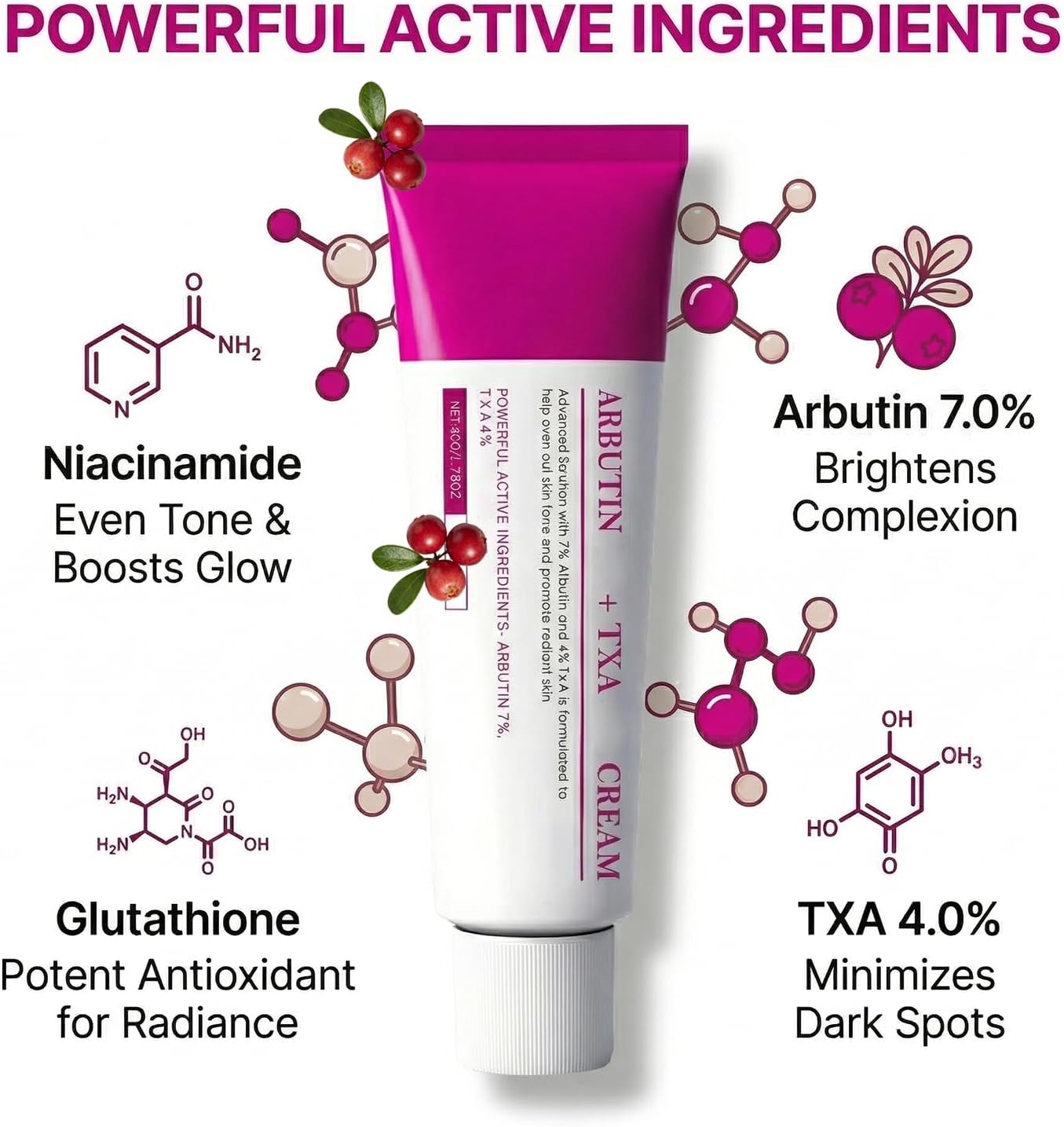 Arbutin Brightening Moisturiser | Dark Spot Corrector & Face Cream for Uneven Skin Tone | Hydrating Niacinamide Daily Lotion for Radiance & Glow | Lightweight & Non-Greasy
