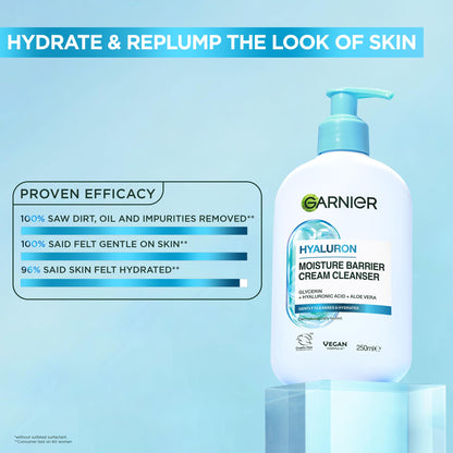 Garnier SkinActive Hyaluronic Acid Super Serum, Replumps & Hydrates, Strengthens Skin Barrier, With 3%/4% Hyaluronic Acid, Aloe Vera & Glycerin, 30ml, Packaging May Vary