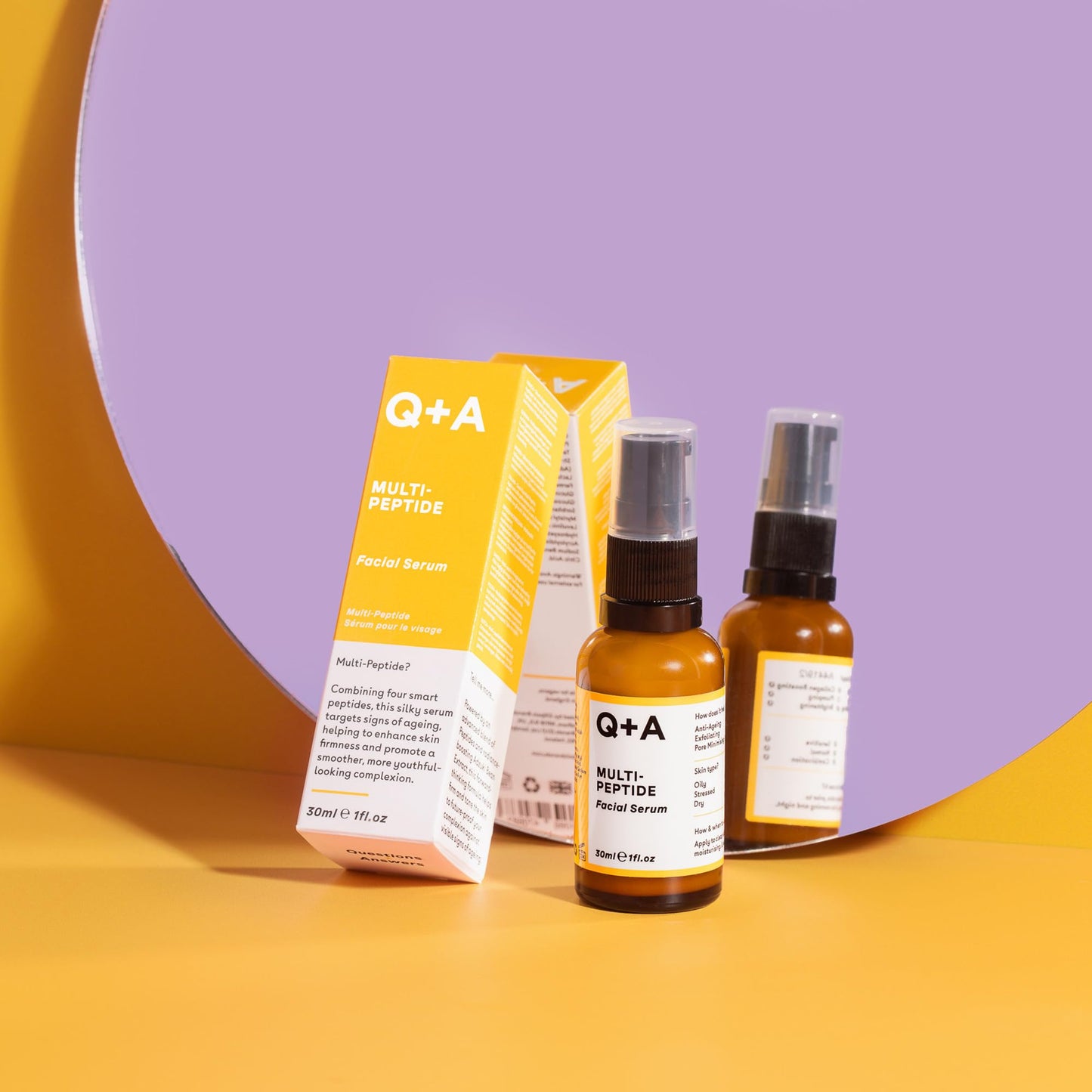 Q+A Hyaluronic Acid Facial Serum (30ml), Natural Hydrating Face Serum, for Plump Skin, Anti Ageing, Fragrance Free, Delivers Deep, Lasting Hydration, Rehydrates and Softens the Skin