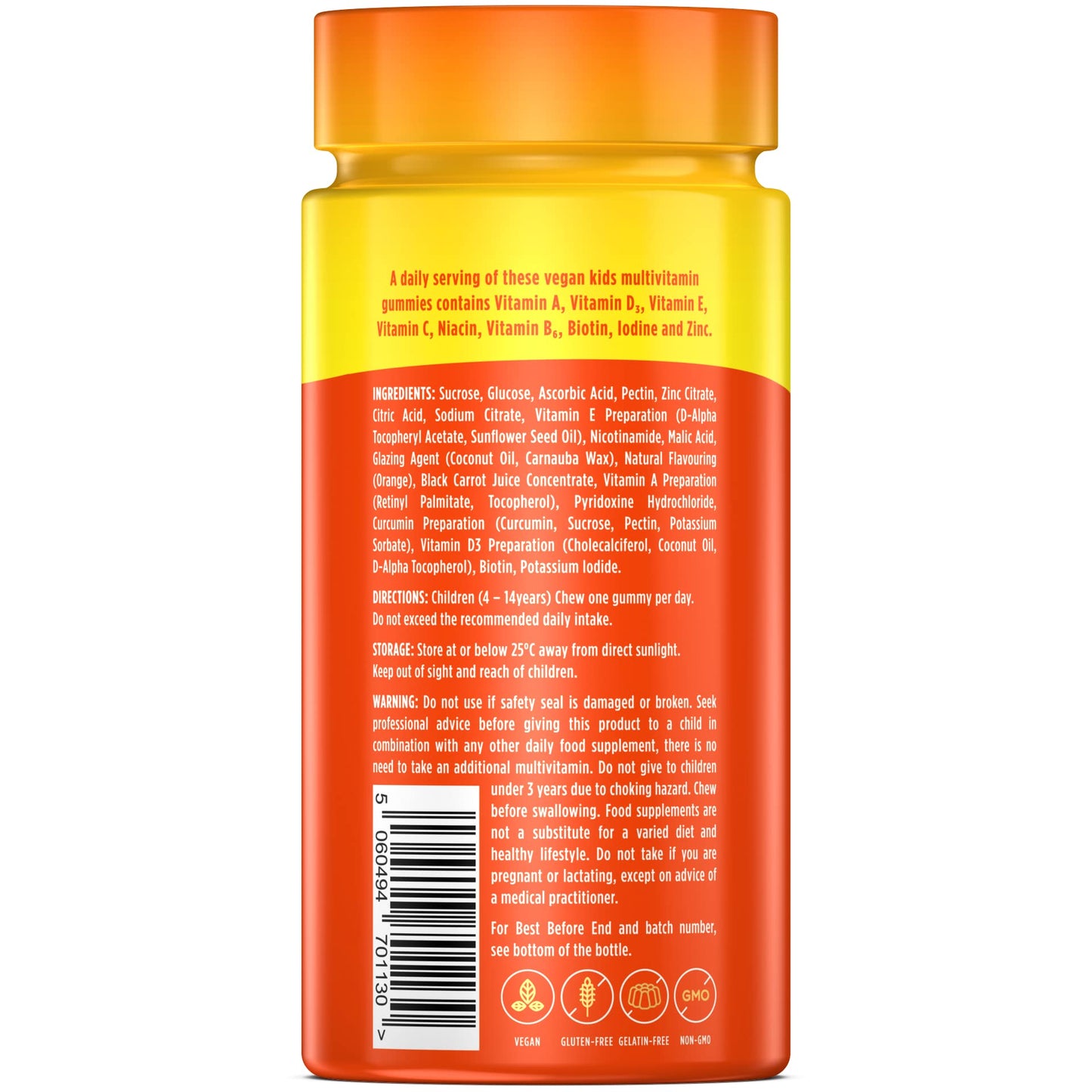 Wellgard Vegan Apple Cider Vinegar Gummies, Gold Standard 1000mg ACV Gummies with Vitamin C, Chromium and Pomegranate, Non-GMO, Gluten-Free & Gelatine-Free