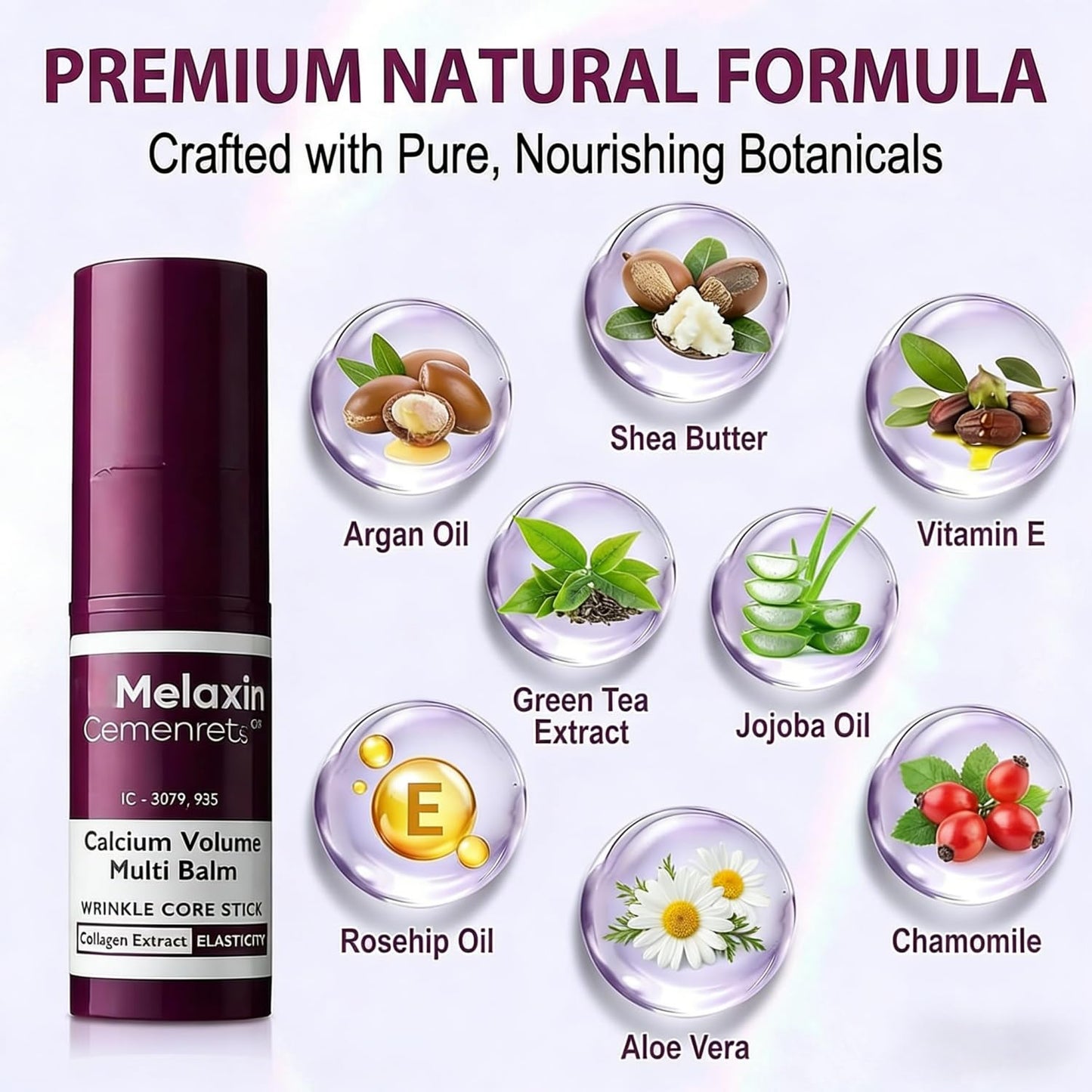 DrMelaxinn Anti-Aging Collagen Stick with Calcium – Multi Balm for Eyes, Face, Neck & Lips, Hydrating Moisturizer (2 PS)