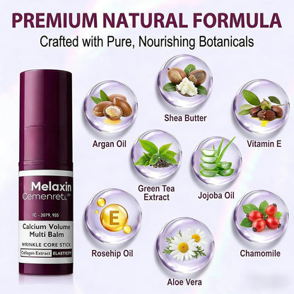 DrMelaxinn Anti-Aging Collagen Stick with Calcium – Multi Balm for Eyes, Face, Neck & Lips, Hydrating Moisturizer (2 PS)