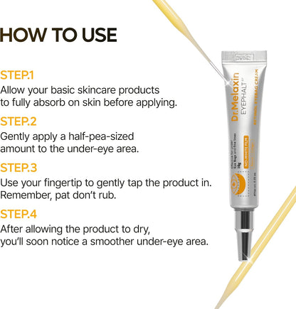 Dr.Melaxin Retinol Eyebag Cream For Puffiness, Wrinkle, Eye Moisturizer With Niacinamide & Ceramide Makeup Friendly Korean Skin Care 0.35 fl oz (Pack of 1)