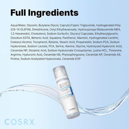 COSRX Barrier Cream Face Mist - Milky Toner with Ceramide & Hyaluronic Acid, Hydrating and Soothing Facial Spray for All Skin Types, 4.06 fl.oz, Korean Skin Care