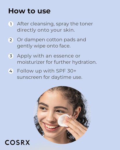 COSRX AHA/BHA Treatment Toner Facial Exfoliating Spray with Glycolic Acid, Blemish Control and Oil Balancing Korean Toner, Gentle Exfoliation and Minimizing Whiteheads and Pores Korean Skincare 150ml