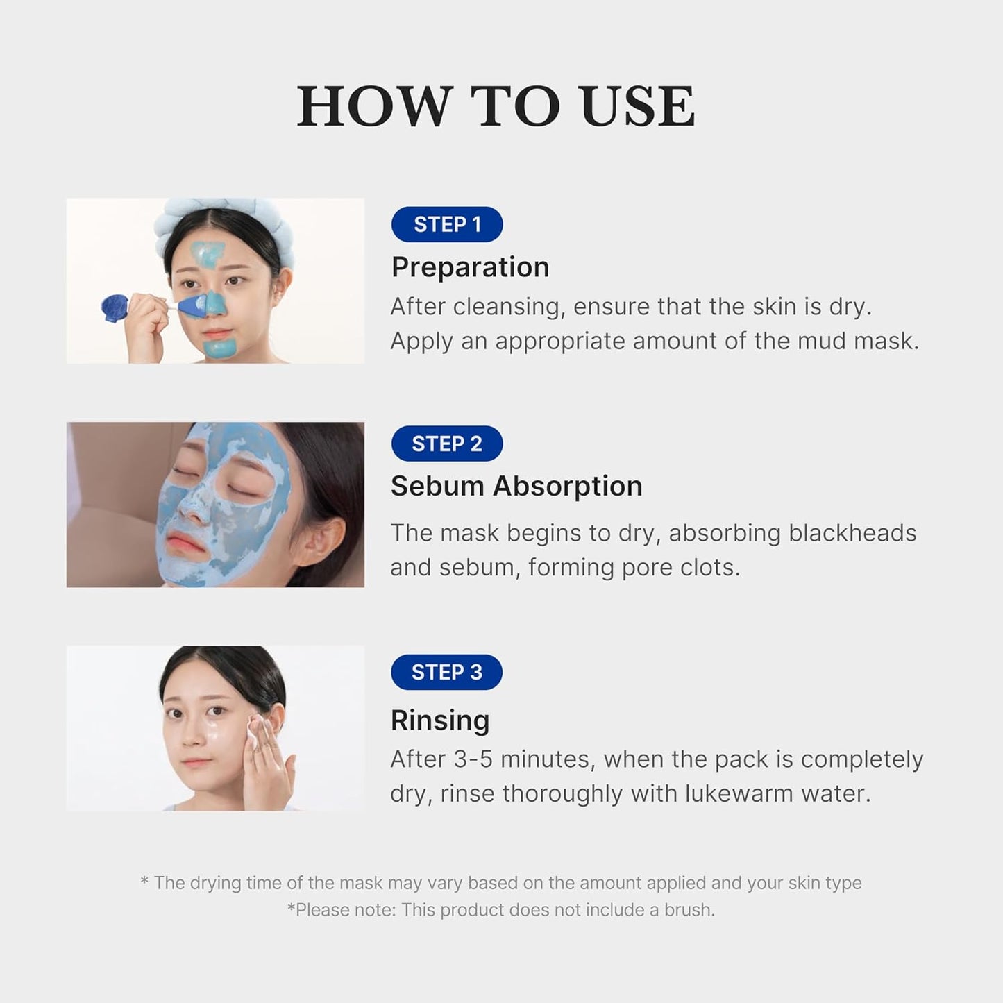 medicube Zero Pore Blackhead Mud Facial Mask - Skin Cooling & Pore Tightening - 3 Minute Quick Dry Formula with AHA, BHA, PHA, and Pore-Purifying Clay - Korean Mud Mask 100 g