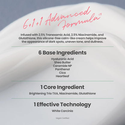 AXIS-Y TXA 2.5% Intensive Brightening Cream - Tranexamic Acid, Niacinamide & Glutathione for Hyperpigmentation & Dark Spot Corrector - Vegan Korean Skin Care Moisturizer Face Cream - 50ml/1.69 fl. oz.
