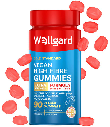 Wellgard Vegan Apple Cider Vinegar Gummies, Gold Standard 1000mg ACV Gummies with Vitamin C, Chromium and Pomegranate, Non-GMO, Gluten-Free & Gelatine-Free