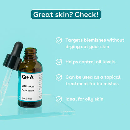 Q+A Hyaluronic Acid Facial Serum (30ml), Natural Hydrating Face Serum, for Plump Skin, Anti Ageing, Fragrance Free, Delivers Deep, Lasting Hydration, Rehydrates and Softens the Skin