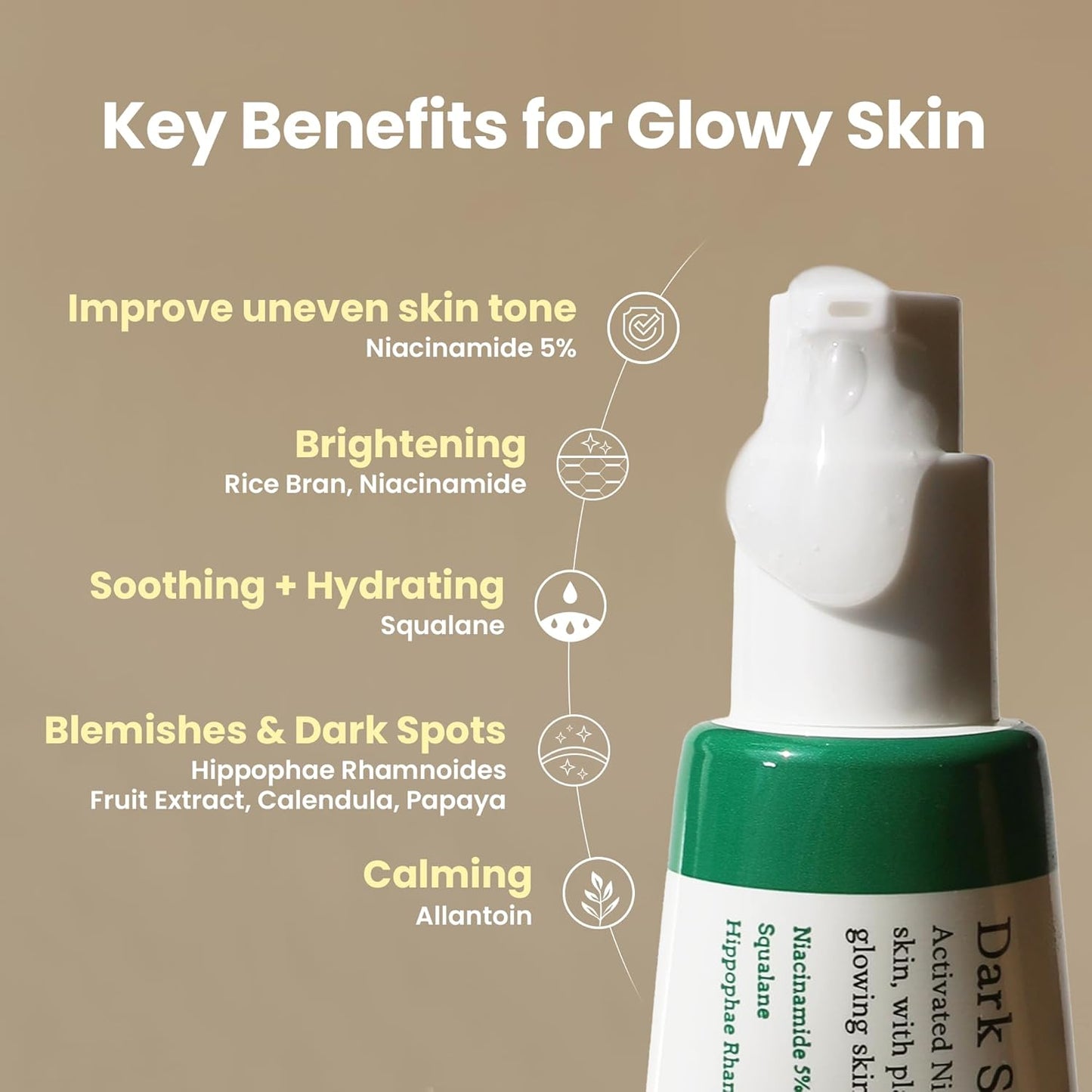 AXIS-Y Dark Spot Correcting Glow Serum 50ml. | Brightening Treatment, Anti-Aging, Acne Scars, Fine Lines, Hyperpigmentation, and Dark Circles