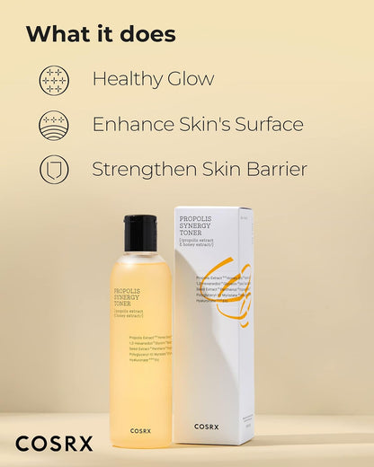 COSRX Full Fit Propolis Toner 72% Propolis Extract, Korean Glow Toner for Face, Healthy Glow Boosting, Hydrating Dewy Essence for Soft Plump Skin, Korean Skincare 150ml