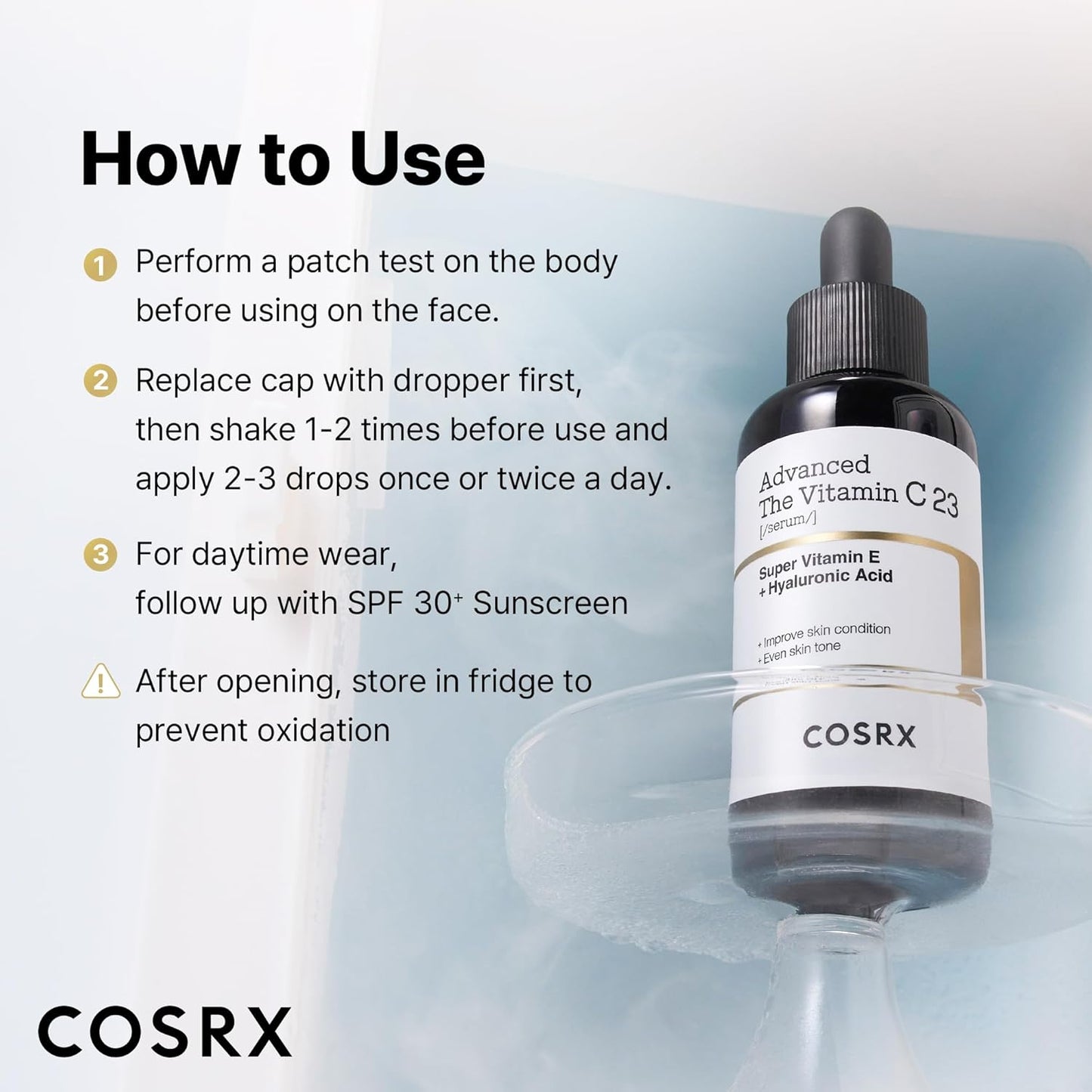 COSRX Advanced Pure Vitamin C 23 Serum 20 ml (Renewal Edition) Korean Vitamin C Serum with Vitamin E & Glutathione for Fine Lines, Uneven Skin Tone & Dull Skin, Korean Skin Care
