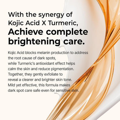 Dr.Melaxin Peel Shot Kojic Acid Turmeric Serum Exfoliating Dark Spot Corrector With Aha/Bha & Niacinamide, Brightening & Even Tone Facial Serum 2.71 Fl Oz (Pack of 1)