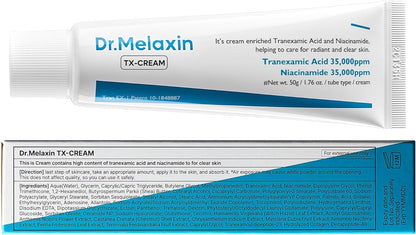 Dr.Melaxin Tx Tranexamic Acid Cream Skin Freckle Cream, Blemishes, Anti-Pigmetation Korean Skin Care Korean Cosmetics 1.69 Fl Oz (50ml) White