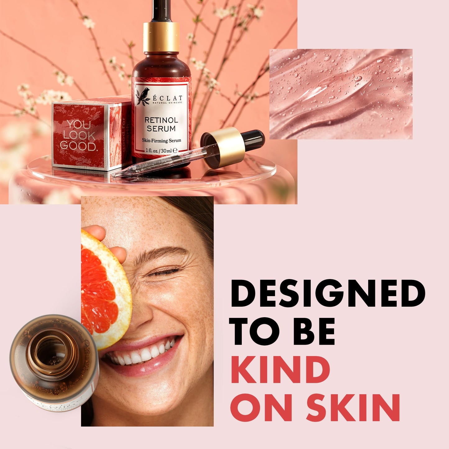 Eclat Skincare Glow Up Vitamin C Serum - Vitamin C Serum for Face with Hyaluronic Acid, Ferulic Acid & Vit E - Skin Brightening Face Care - Anti Aging, Hydrating & Dark Spot Lightening 30ml