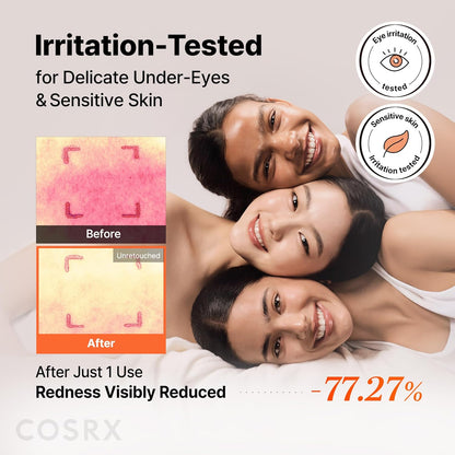 COSRX 5 PDRN Collagen Vitalizing Hydrogel Eye Patch, 60 Patches, Depuffing Under Eye Patches with PDRN, Collagen, Eye Masks for a Smoother, Refreshed-Looking Eye Area, Korean Skincare