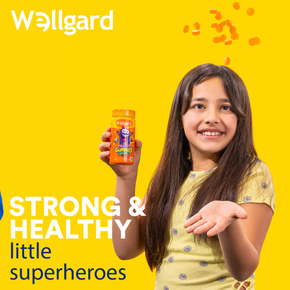 Wellgard Vegan Apple Cider Vinegar Gummies, Gold Standard 1000mg ACV Gummies with Vitamin C, Chromium and Pomegranate, Non-GMO, Gluten-Free & Gelatine-Free