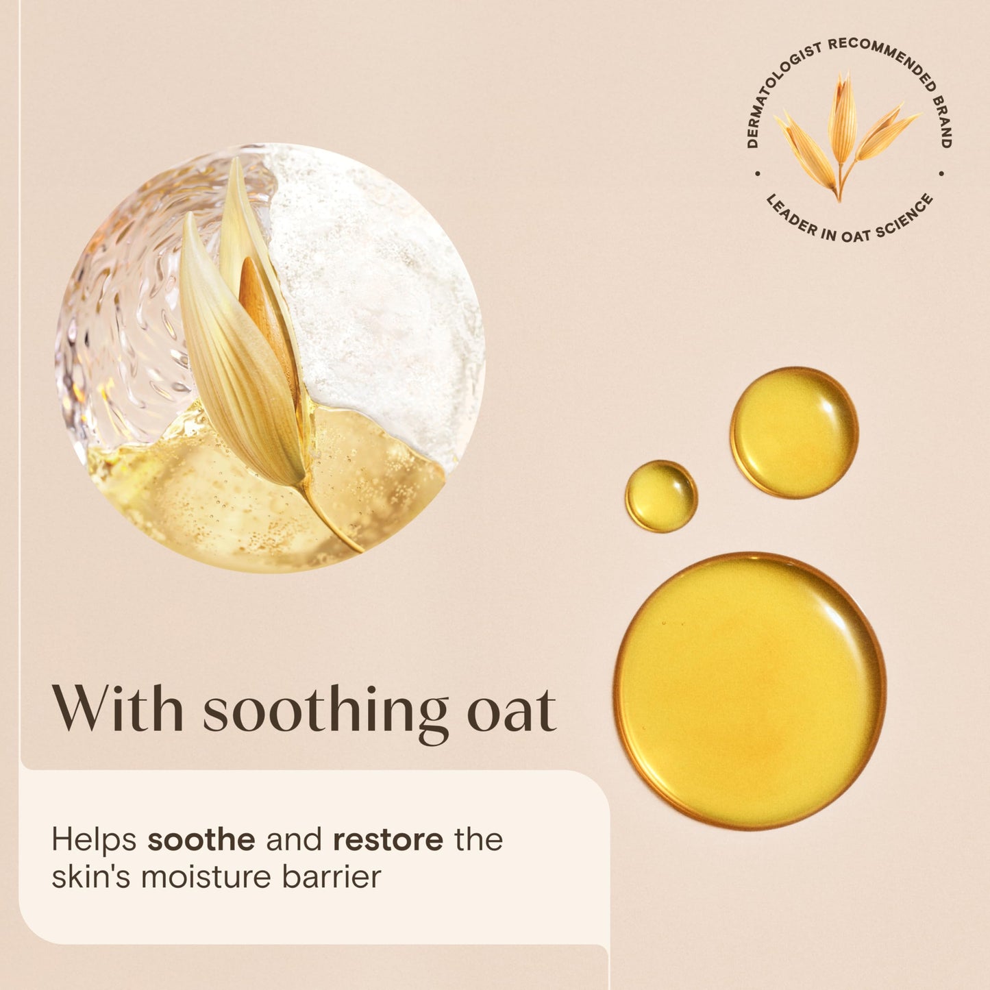 Aveeno Daily Moisturising Body Wash, With Soothing Oat, Suitable For Sensitive Skin, Gently Cleanses and Nourishes, Soap-Free, Lightly Scented, 300ml