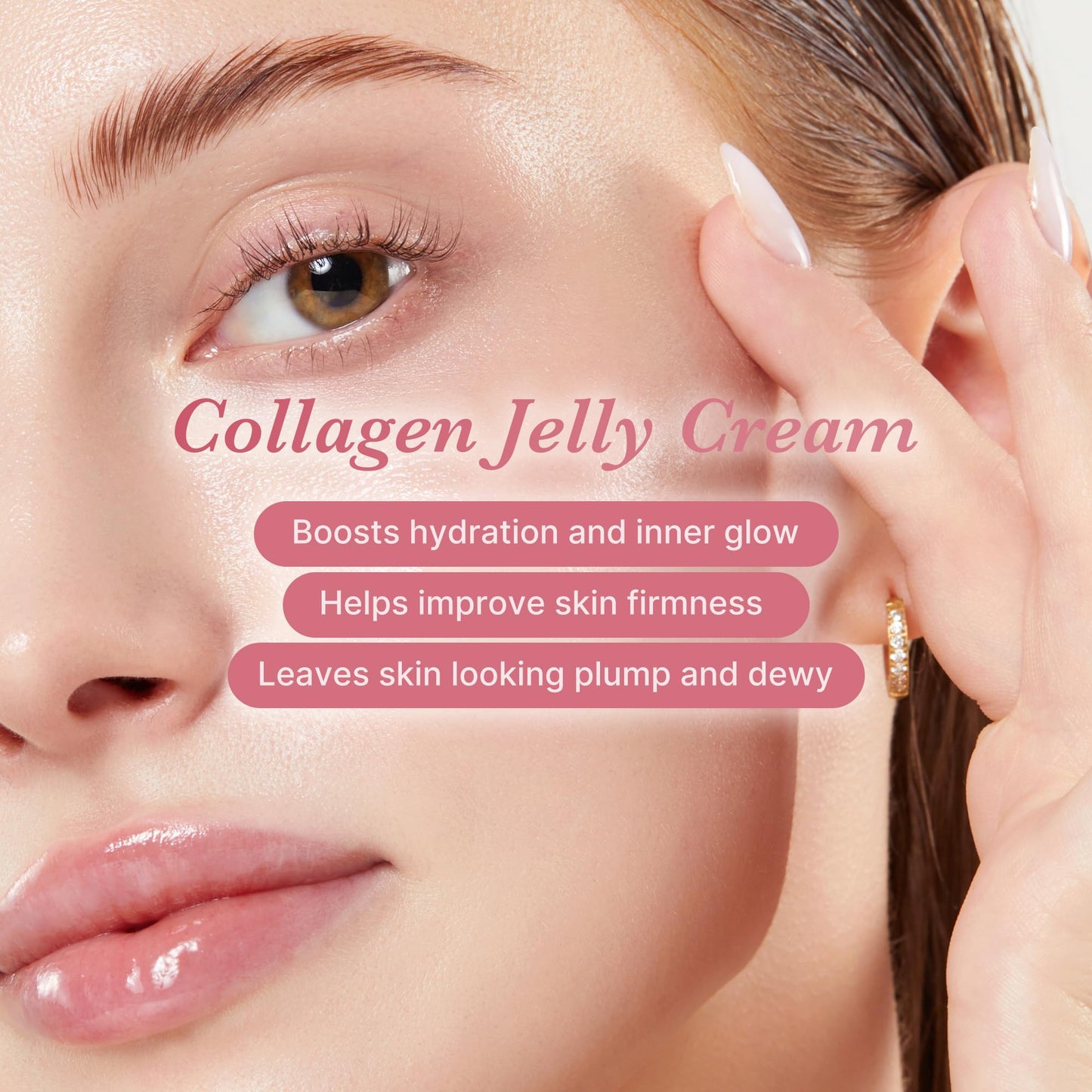 medicube Collagen Jelly Cream- Niacinamide & Freeze-Dried Hydrolyzed Collagen - Boosts skin's barrier hydration and gives 24h Glow & Lifted Look - Korean skincare (1.69 Fl Oz)
