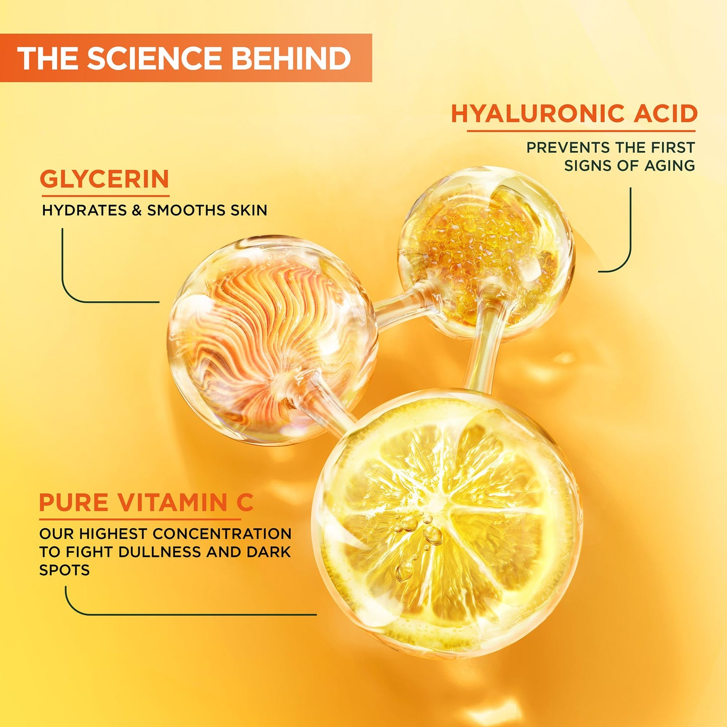 Garnier Vitamin C Serum for Face, Brightening Serum with 4% [Vitamin C + Niacinamide + Salicylic Acid], Dark Spot Reducer & Evens Skin Tone, Suitable for Sensitive Skin, 30ml