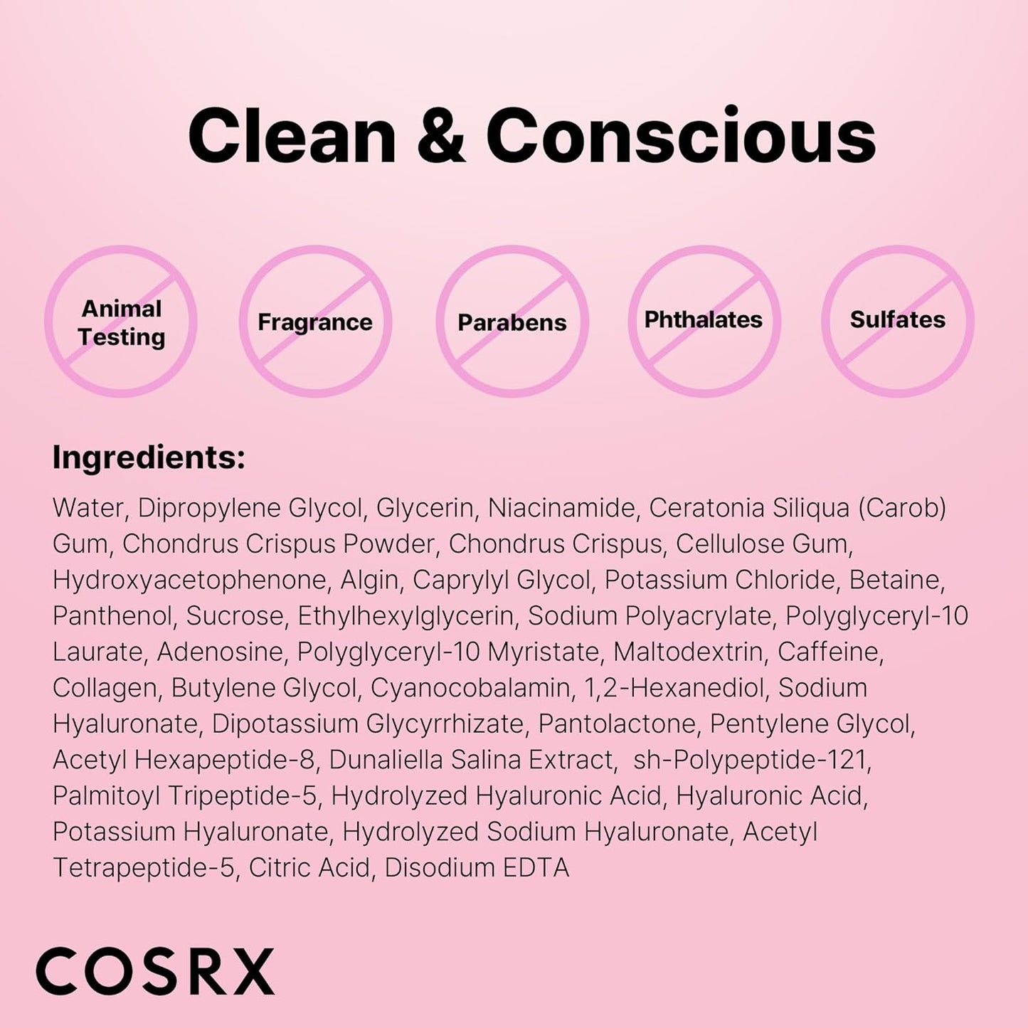 COSRX Pink Peptide Collagen Hydrogel Eye Patches Wrinkle Patches for Puffy Eyes, Dark Circles, Eye Bags, Wrinkles and Fine Lines, Firming and Depuffing Under Eye Masks, Korean Skincare 60 Patches
