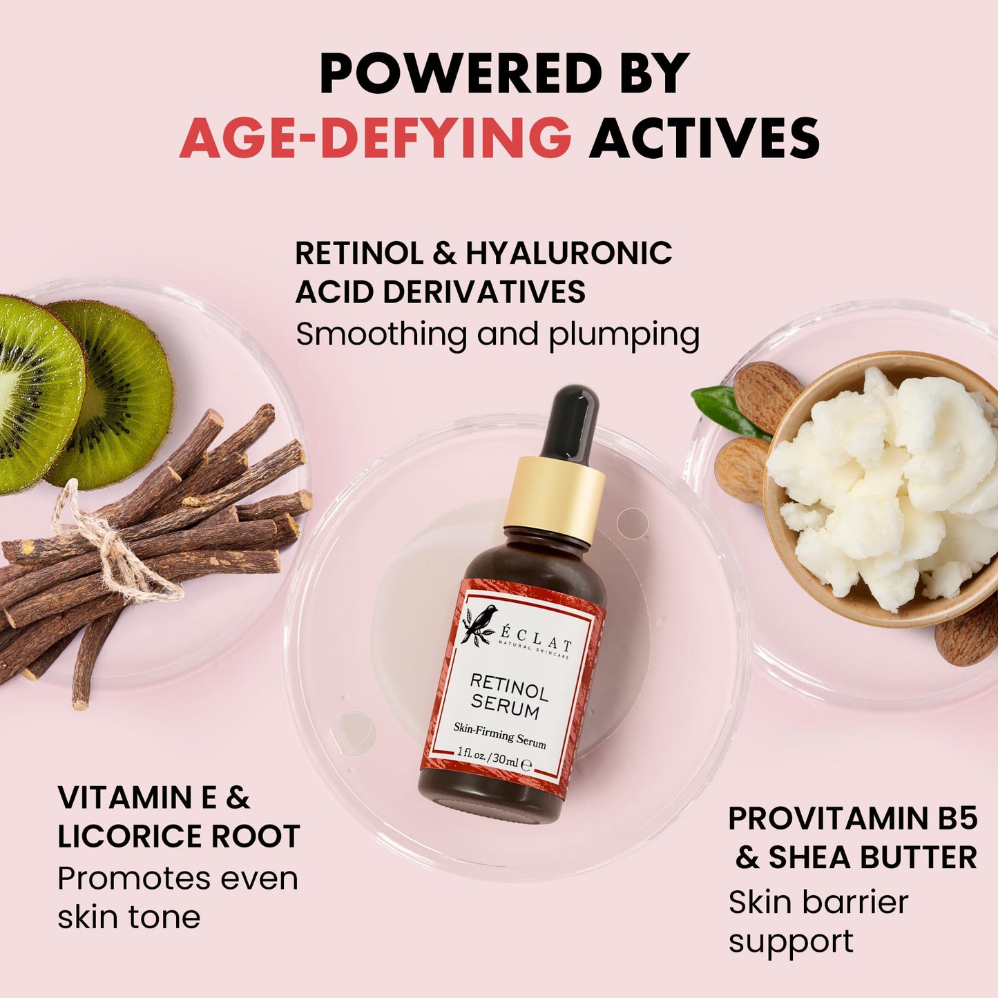 Eclat Skincare Glow Up Vitamin C Serum - Vitamin C Serum for Face with Hyaluronic Acid, Ferulic Acid & Vit E - Skin Brightening Face Care - Anti Aging, Hydrating & Dark Spot Lightening 30ml