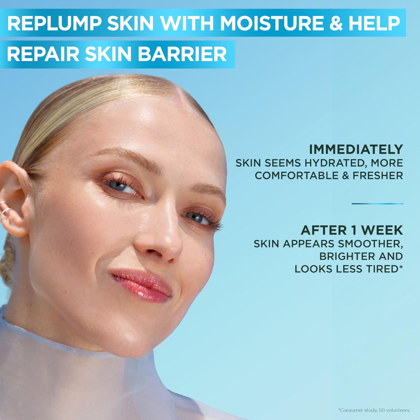 Garnier SkinActive Hyaluronic Acid Super Serum, Replumps & Hydrates, Strengthens Skin Barrier, With 3%/4% Hyaluronic Acid, Aloe Vera & Glycerin, 30ml, Packaging May Vary