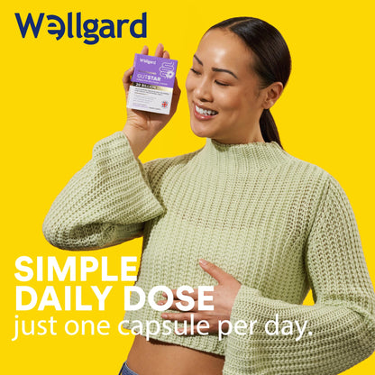 Wellgard Gutstar Probiotics - 16 Strain Probiotics for Gut Health with Fennel and Ginger, Vegan, UK Made