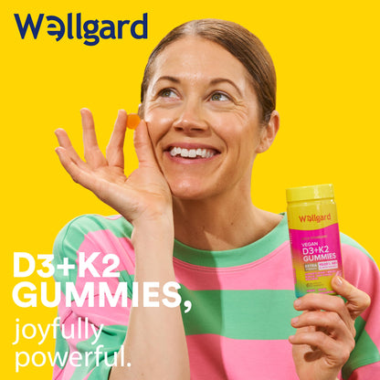 Wellgard Vegan Apple Cider Vinegar Gummies, Gold Standard 1000mg ACV Gummies with Vitamin C, Chromium and Pomegranate, Non-GMO, Gluten-Free & Gelatine-Free