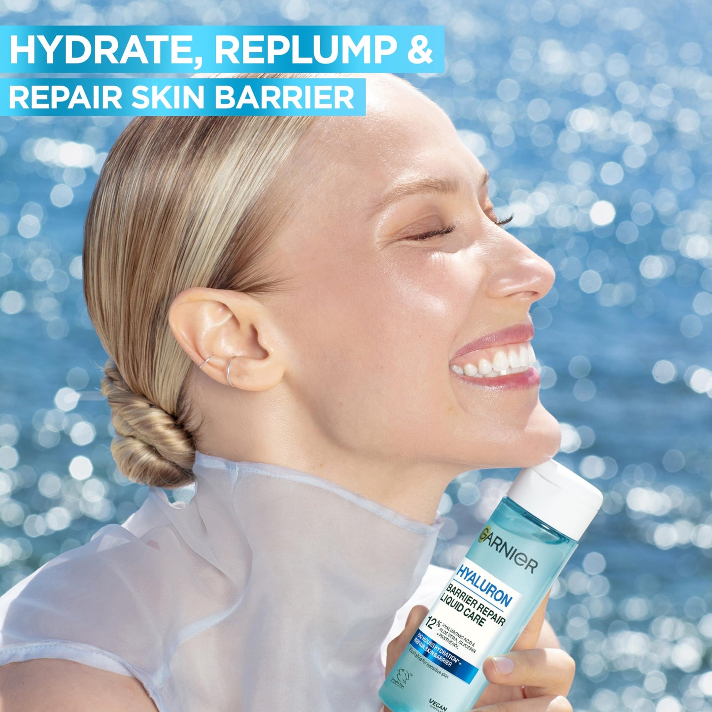 Garnier SkinActive Hyaluronic Acid Super Serum, Replumps & Hydrates, Strengthens Skin Barrier, With 3%/4% Hyaluronic Acid, Aloe Vera & Glycerin, 30ml, Packaging May Vary