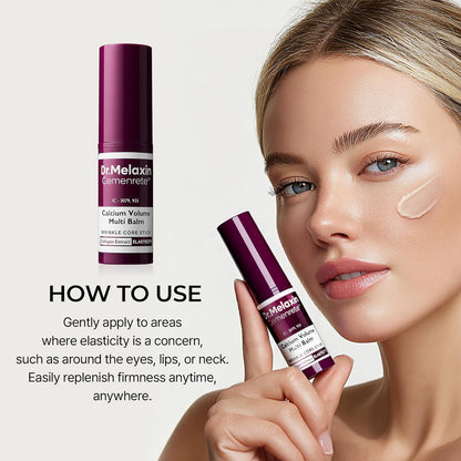 Dr.Melaxin Cemenrete Calcium Multi Balm Stick – Under Eye & Face Wrinkle Care, Firming & Hydrating Balm with Collagen, Smooth Makeup Prep & Instant Glow – Korean Skincare (9g)