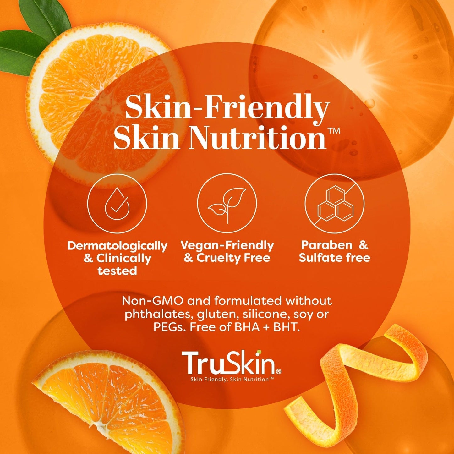 TruSkin Vitamin C Serum for Face – Anti Aging Face Serum with Vitamin C, Hyaluronic Acid, Vitamin E – Brightening Serum for Dark Spots, Even Skin Tone, Eye Area, Fine Lines & Wrinkles, 1 Fl Oz 30ml