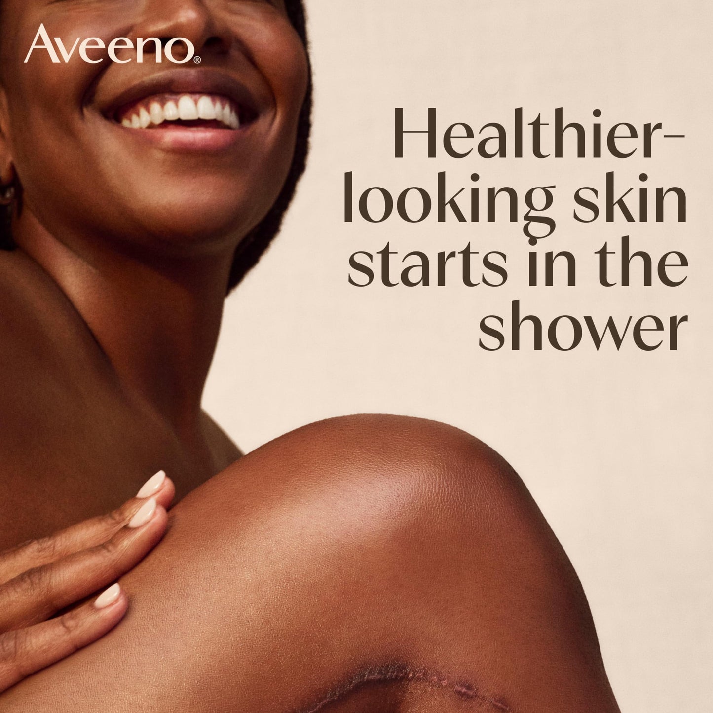 Aveeno Daily Moisturising Body Wash, With Soothing Oat, Suitable For Sensitive Skin, Gently Cleanses and Nourishes, Soap-Free, Lightly Scented, 300ml
