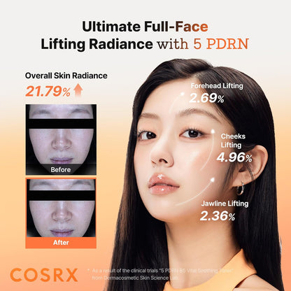 COSRX 5 PDRN B5 Vital Soothing Toner 280mL for Rejuvenating & Soothing Skin with Salmon DNA, Centella, Lactobacillus PDRN & Panthenol, Korean Skin Care