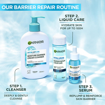 Garnier SkinActive Hyaluronic Acid Super Serum, Replumps & Hydrates, Strengthens Skin Barrier, With 3%/4% Hyaluronic Acid, Aloe Vera & Glycerin, 30ml, Packaging May Vary