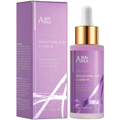 ANAiRUi 10% Tranexamic Acid Serum 30 ml, Dark Spot Correcting Serum with Tranexamic Acid + Hyaluronic Acid + Niacinamide, Targets Hyperpigmentation, Even Skin Tone