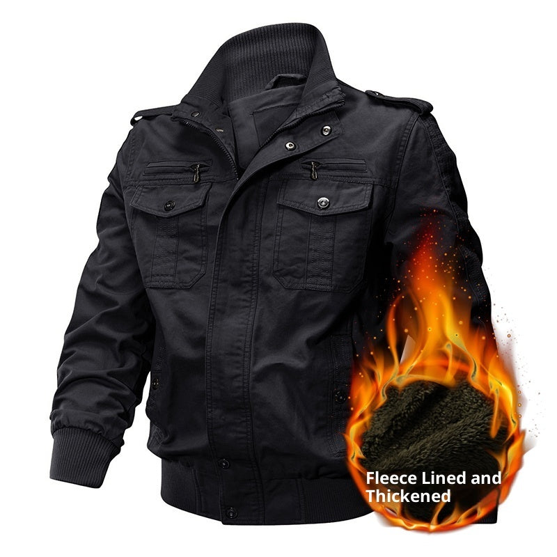 Cotton casual loose work jacket