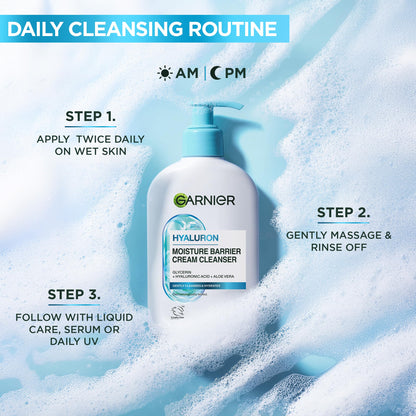 Garnier SkinActive Hyaluronic Acid Super Serum, Replumps & Hydrates, Strengthens Skin Barrier, With 3%/4% Hyaluronic Acid, Aloe Vera & Glycerin, 30ml, Packaging May Vary