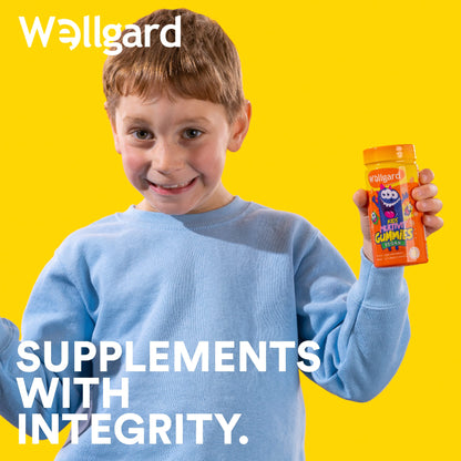 Wellgard Vegan Apple Cider Vinegar Gummies, Gold Standard 1000mg ACV Gummies with Vitamin C, Chromium and Pomegranate, Non-GMO, Gluten-Free & Gelatine-Free